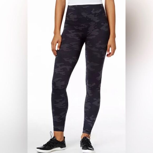 Spanx look at me now high waisted seamless leggings black camo - Picture 1 of 4